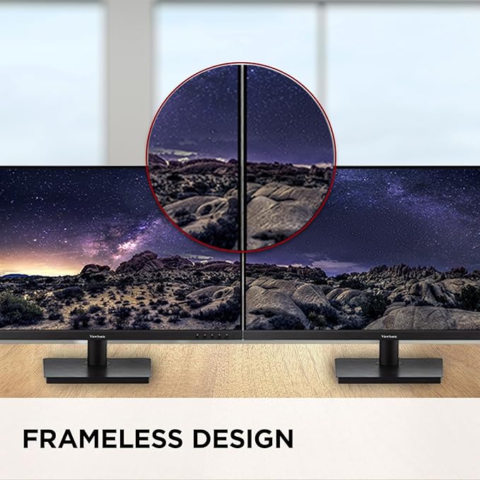 ViewSonic VS3225-2K 32 Inch QHD 1440p IPS Monitor with HDMI DisplayPort and Variable Refresh Rate for Home and Office