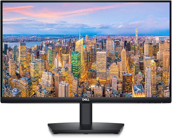 Dell E2424H 24-inch 1080P Full HD Wide Angle LED LCD Monitor 2-Pack VGA DisplayPort HDMI Integrated Speaker and Desk Mount Dual Monitor Stand (Renewed)