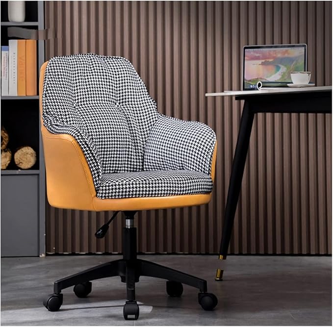 Adjustable Office Computer Chair with Armrest Office Chairs Furniture Lift Swivel Backrest Chair Game Armchair Computer(Green-Black)