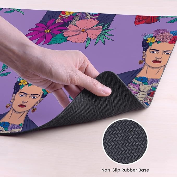 Head Case Designs Officially Licensed Frida Kahlo Pattern Floral Art 37.4 x 15.75 x 0.16 inches (900 x 400 mm) - XL Gaming Office Desk PC Keyboard Mouse Mat Pad