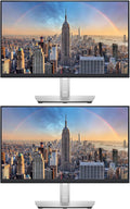 Dell P2722H 27-inch 1080P Full HD Wide Angle Backlit LED LCD Monitor 2-Pack Low Blue Light Ultrathin Bezel IPS VGA HDMI DisplayPort and USB Hub (Renewed)
