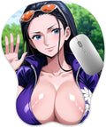 3D Mouse Pad Oppai Mousepad with Soft Gel Wrist Rest Anime Manga Gaming Boob pad Anti-Slip Mouse Mat （Nic 7）