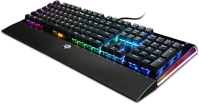 CyberpowerPC Skorpion K2 CPSK303 RGB Mechanical Gaming Keyboard with Kontact ™ Red (Linear) Mechanical SwitchesBlack