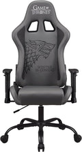 Game of Thrones - Gaming Chair or Office Chair Adult Gamer Chair Comfortable seat Integrated headrest Adjustable armrests and Height Ergonomic backrest - Black