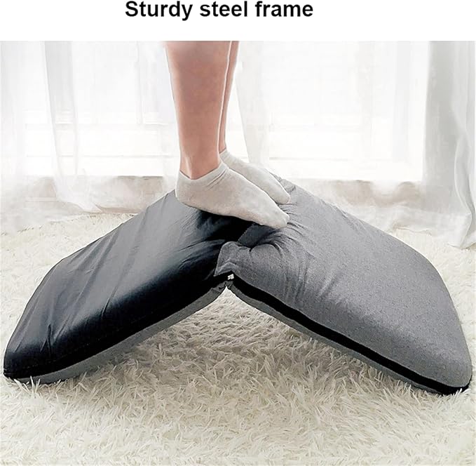 BTZHY Floor Chair Floor Chair with Back Support Floor Chairs for Adults Folding Floor Gaming Chair Portable Legless Chair 5 Adjustable Position for Balcony Reading Bedroom Study RoomOrange