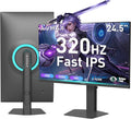 AVMAX 24.5 Inch Gaming Monitor 320Hz/300Hz/240HzFHD1920X1080 Fast IPSAdaptive FreeSync90% DCI-P3HDR400 SupportErgoStand 2XDP1.4&amp2XHDMI2.1M253B