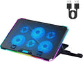 Lightweight Laptop Cooling Pad Adjustable Height Laptop Fan Fans Prevent Overheating Laptop Cooling Pads Laptop Support Stand