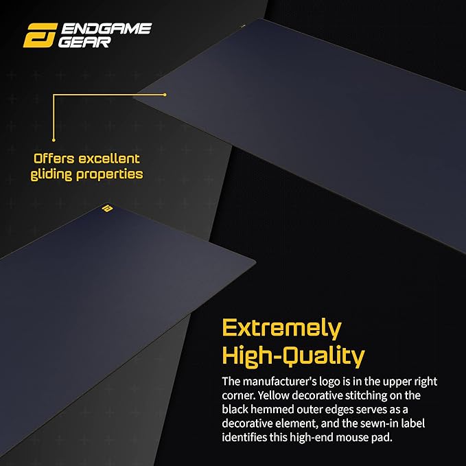 ENDGAME GEAR MPC 890 Cordura Gaming Mouse Pad Nonslip Desk Pad Size 35.04 x 17.72 Navy Blue