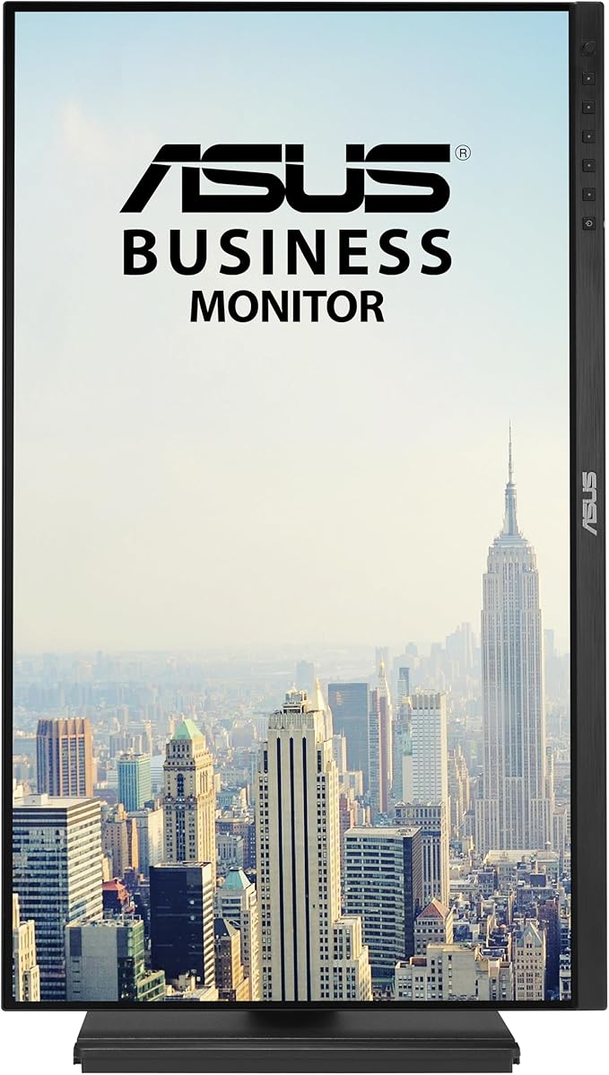 ASUS BE249CGN 23.8 FHD IPS Docking Monitor (1920 x 1080) 5ms Response Time 120Hz Frameless USB-C Docking RJ45 HDMI DisplayPort Speakers Ergonomic Design Low Blue Light