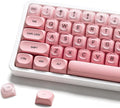 132 Keys PBT Keycaps Jelly Keycaps Cute Custom Creamy Key caps MOA Profile for 61/68/84/87/98/100 Cherry Gateron MX Mechanical Keyboards Pink