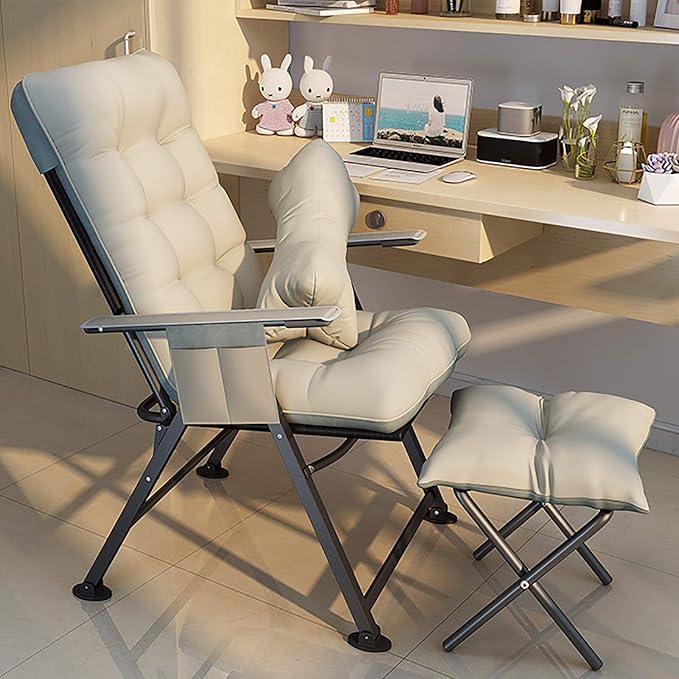Office Chair Gaming Chair Computer Chair Reclining Chair for Outdoor Home Patio BackyardFoldable Office Chair Arm ChairAdjustable Computer Chair Oversized Desk Chair Ergonomic PC Chair wit