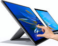 UPERFECT Y Portable Monitor Freestanding Touchscreen 15.6''FHD 1080P IPS Screen with Adjust Stand 2000:1 Contrast Ratio 100% sRGB w/Standard HDMI/USB 3.0/Type C Built-in Speaker/Ambient Light