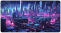 Cityscape Gaming Mouse Pad Non-Slip Rubber Base XL Mousepad Waterproof Washable Stitched Edge Mouse Mat for Desk Home Office 29.5x16