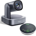 Tenveo PTZ Camera VL20H+M3B Speaker Bundle 20X Optical Zoom FHD 1080P 60FPS USB3.0/HDMI PTZ Camera and MagiCall Bluetooth Wireless Conference Speakerphone for Conference Church Services