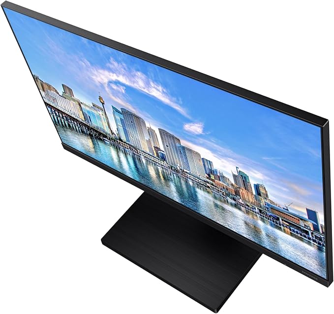 SAMSUNG FT45 Series 24-Inch FHD 1080p Computer Monitor 75Hz IPS Panel HDMI DisplayPort USB Hub Height Adjustable Stand 3 Yr WRNTY (LF24T454FQNXGO)Black