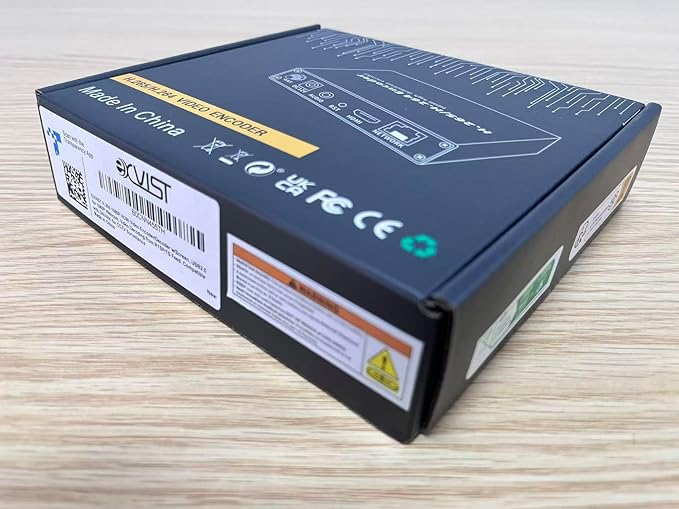 EXVIST H.265 1080P HDMI Video Encoder/Decoder w/Screen USB2.0 for 1080p Webcam Video Decoding from RTSP/TS Feed Compatible with ONV/HK for CCTV Surveillance or Network Video Recorder(NVR)