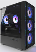 Gaming PC i7 CPU GTX 1660 Super 6GB Graphics 512 GB M.2 16 GB RAM Pre-Built Computer RGB Fans x 4 Win 11 HomeWiFi 6 + BT 5.3 550W PSU (GTX 1660S+512GB+16GB)