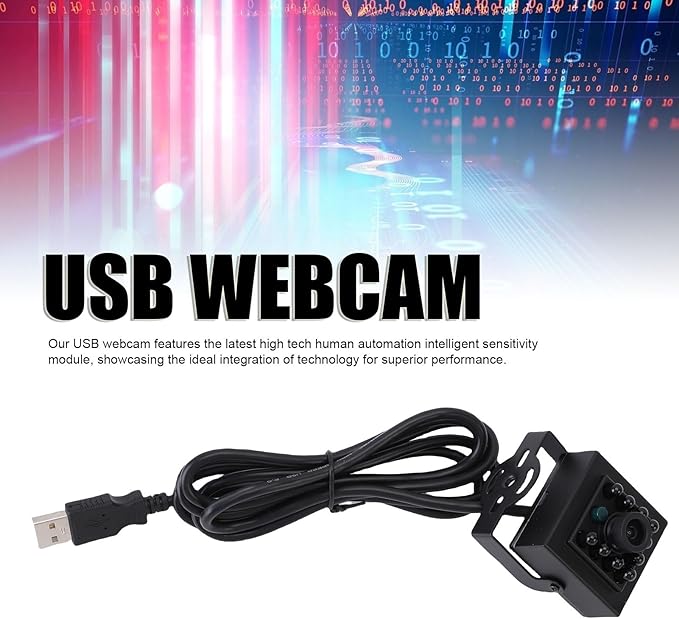 fosa USB Webcam USB Camera CMOS Sensor Support for UVC Protocol OTG Funcion Computer Webcam for Customize Video Plug and Play (2MP)