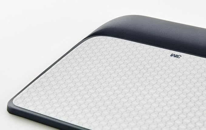 3M Precise Mouse Pad with Gel Wrist Rest Soothing 3M Gel Technology and Satin Smooth Cover for All Day Comfort Optical Mouse Performance and Battery Saving Design (MW85B) Extended Black