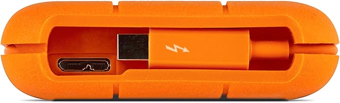 LaCie Rugged Thunderbolt USB 3.0 1TB External Hard Drive Portable HDD (STEV1000400)