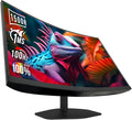 Sceptre New Curved 27-inch Gaming Monitor 1500R 100Hz HDMI X2 DisplayPort 1ms 100% sRGB Build-in Speakers Machine Black 2025 (C275W-FW100T Series)