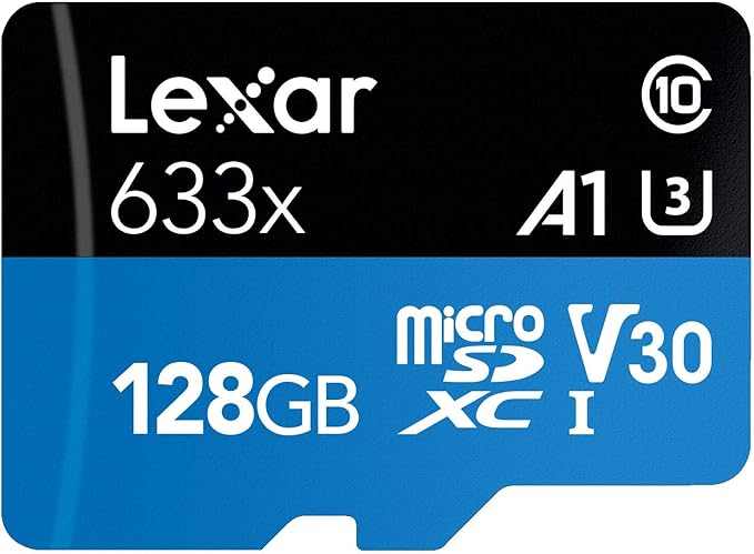 Lexar High Performance 633x 128GB microSD/microSDXC UHS-I Card [Eco-Friendly Packaging]