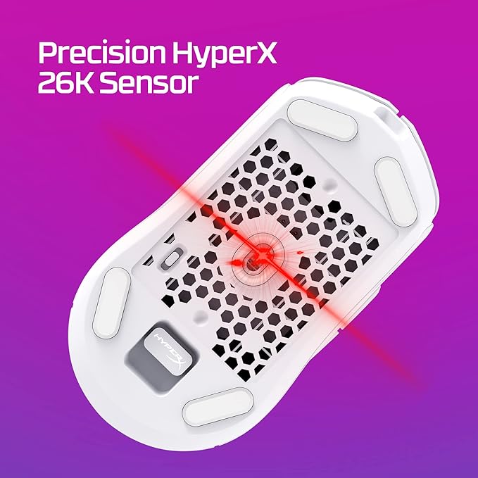 HyperX Pulsefire Haste 2 – Wireless Gaming Mouse- Ultra Lightweight 61g 100 Hour Battery Life Dual Wireless Connectivity Precision Sensor - Black