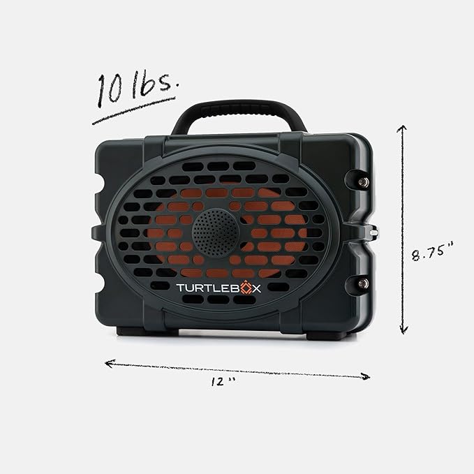 Turtlebox Original Gen 3: Portable Outdoor Bluetooth Speaker – Ultra-Loud (120dB) Waterproof (IP67) Rugged Impact-Resistant 3-Day Battery | Party Mode: Unlimited Pairing for Stereo Sound Green