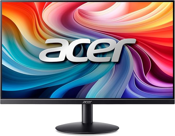 Acer 23.8 Professional Home Office Monitor | Full HD (1920 x 1080) | Ultra-Thin | Zero-Frame | Up to 100Hz Refresh | 4ms (G to G) | Tilt | HDMI &amp VGA Ports | SB242Y H1bi