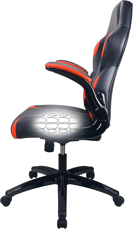 Playr Faux Leather Ergonomic Gaming Chair from Raynor Gaming (Red)
