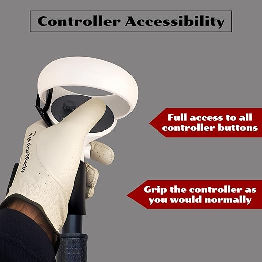 VR Golf Club Attachments for Oculus Quest 2 | Pro &amp Putter Grips | 2 Pack | Right &amp Left Controllers