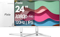 Pixio PX246 Wave White 24 inch 120Hz Refresh Rate FHD 1080p Resolution IPS Panel 4ms GTG Response Time Gaming Monitor with Adaptive Sync