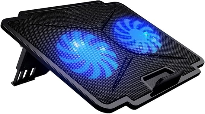 Laptop Cooling Pad Coolers for Notebook Gaming Fan Stable Stand Adjustable Gaming Coolers with 2 USB Port Notebook Accessories