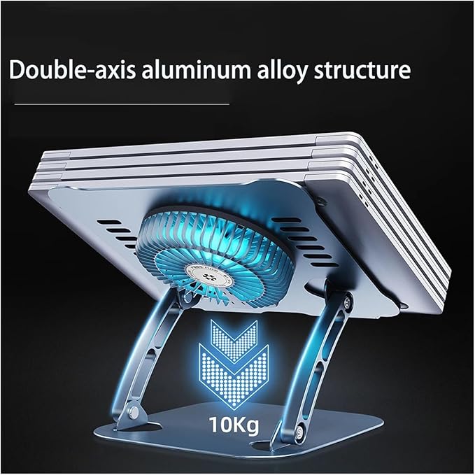 Laptop Stand with Computer Cooling 11-16(Matte Silver)