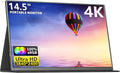 4K Portable Monitor 14.5 IPS Laptop Screen Slim Lightweight 1500:1 Dual USB C HDMI Gaming Display with Speakers Travel Monitor for PC Phone PS5/4 Xbox Switch