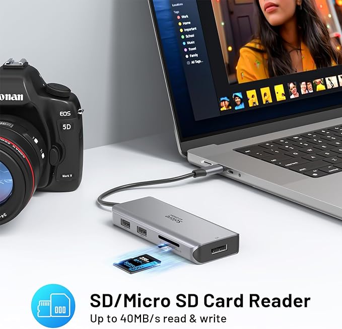 USB C Docking Station Dual Monitor 9 in 1 Triple Display Docking Station to Dual HDMI Adapter Displayport SD/microSD Card Reader 2 USB 2.0 1 USB 3.0 100W PD for USB C Thunderbolt 3/4 Laptops