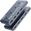 HDMI KVM Switch 4 Computer 4 Port HDMI USB Switch for 4 Computer Share a 4K@60Hz Monitor and 4 USB Devices Keyboard Mouse Printer Includes 4 KVM Cables &amp Remote Controller (no Batteries)