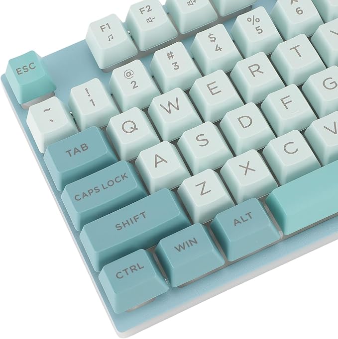 Sorandy Wired Mechanical Gaming Keyboard USB Lighted Full Size Large Keyboard with Backlit Rainbow Backlit for PC Laptop (Sky Bluish White)