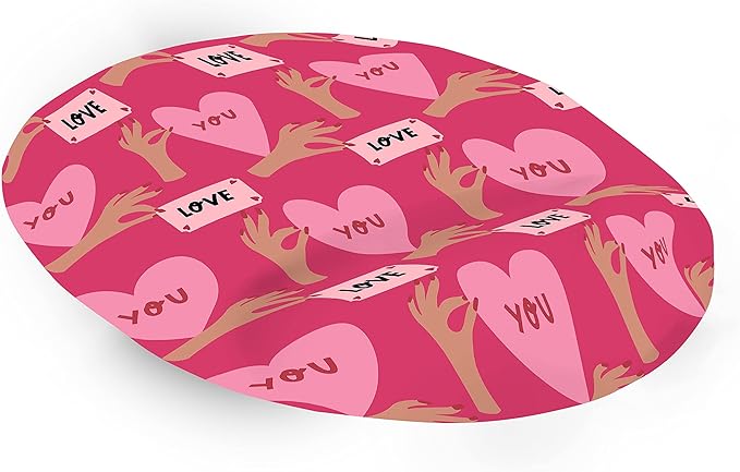 Ergonomic Mouse Pad with Wrist Rest Digital Printed Mouse Mat for Tendon Sheath Problems Non-Slip Base for Office and Home Size: 20 x 23 cm