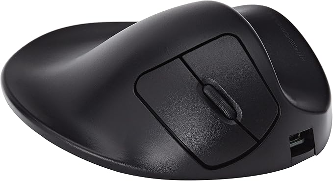 Hippus M2WB-LC Wired Light Click HandShoe Mouse (Right Hand Medium Black)