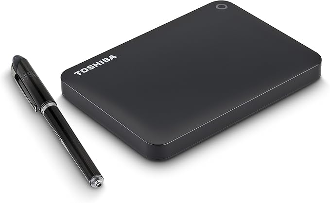 Toshiba Canvio Connect II 1TB Portable Hard Drive Black (HDTC810XK3A1)