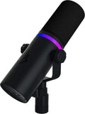 BEACN Dark Dynamic USB Mic for PC - Professional Microphone for Podcast Gaming Streaming - Studio-Quality Desk Mic for YouTube Twitch and Recording. Microphone for PC Gaming &amp Streaming