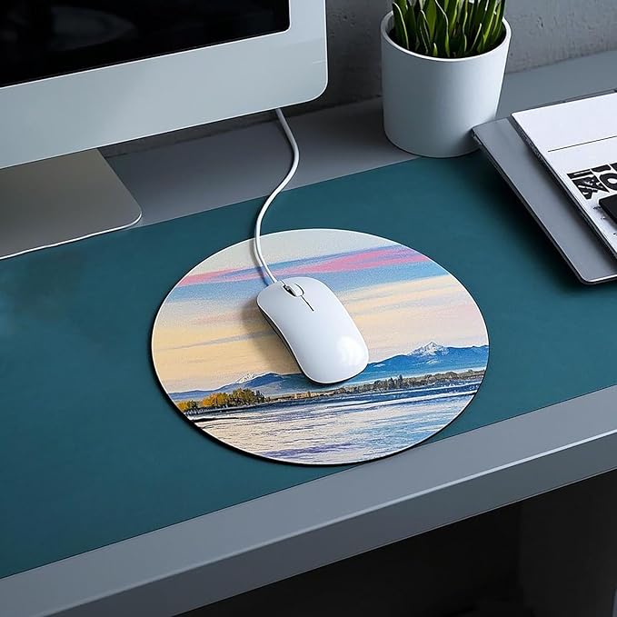 Nicunom 40 Pcs Sublimation Mouse Pad Blanks Round Mouse Pad Heat Press Printing Crafts Mousepads DIY Personalized Mouse Pads Anti-Slip Rubber Small Mouse Mat for Office Laptop Computer Gaming