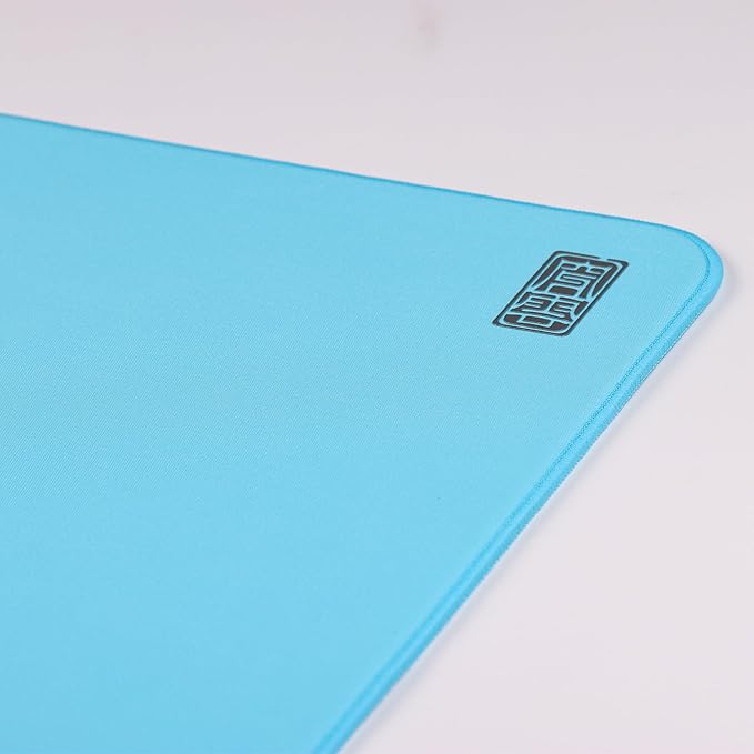 Mouse Pads EspTiger Shan Hai Series Chuan Yun (480 x 400 x 4mm) Standard Size SlimFlex Base Delicate Dense Plain Weave Fabric Large Cloth Gaming Mousepad – Light Blue