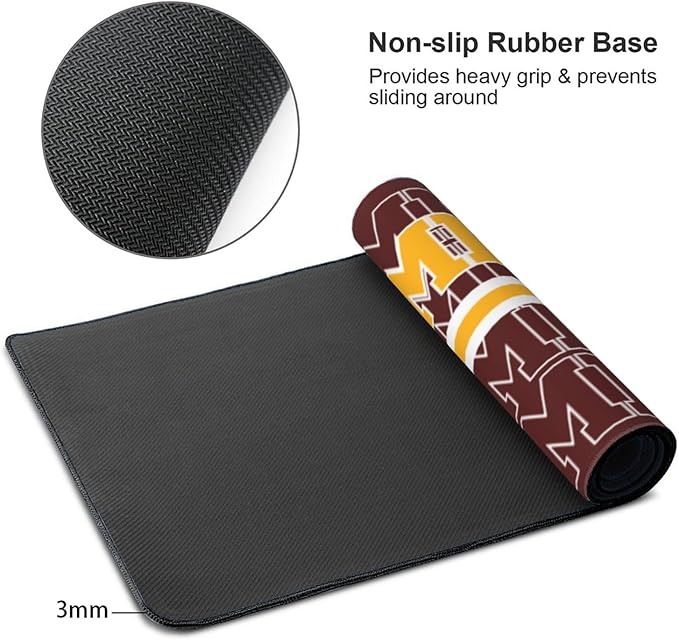ANTKING W Mouse Pad Custom Name and Number Desk Pad for Men Women Youth Gifts