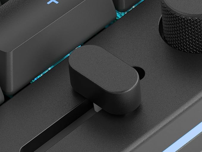 GLORIOUS GMMK Macro Pad - Black Mechanical Numpad - 10 Key USB Keypad - Hotswap Programmable Volume Knob RGB Backlit Wired &amp Wireless Bluetooth- Gaming Keyboard Number Pad