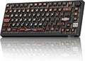 RK ROYAL KLUDGE 75% HE Mechanical Gaming Keyboard Wired Hall Effect Magnetic Compact Keyboard with Rapid Trigger 8000Hz Polling Rate Hot Swappable PCB RGB Backlit PBT Keycaps Volume Knob