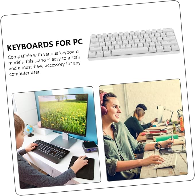 jojofuny Gaming Keyboard Wired Mechanical Keyboard RGB Backlight Ergonomic Design for Pc Laptop