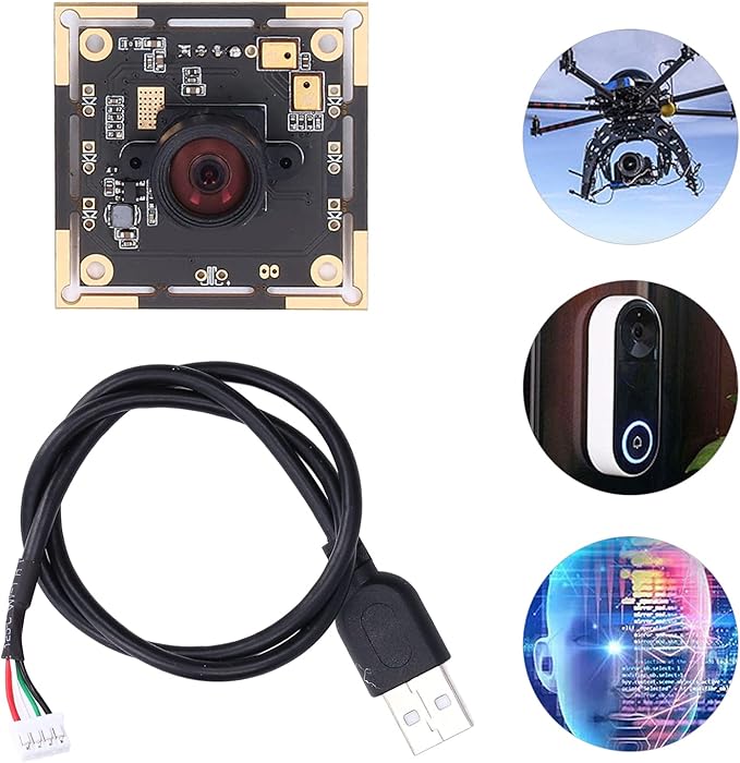 USB Camera Module HBVCAM-W20282CS V11 Camera Board 1MP OV9281 Chip 100° Large View with Driver USB 2.0 Interface