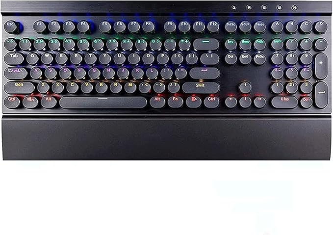 Gaming Mechanical Keyboard108 Keys ABS Keycaps with Ergonomic Design for PC LaptopComputerDesktop